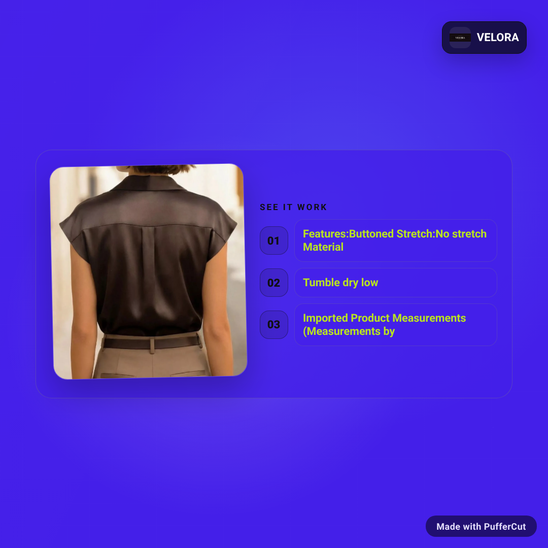 Button-Up Cap-Sleeve Shirt ad video
