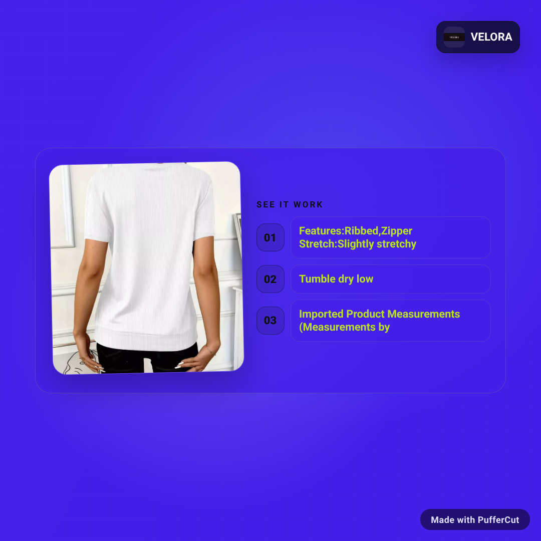 Half-Zip Short-Sleeve Top ad video