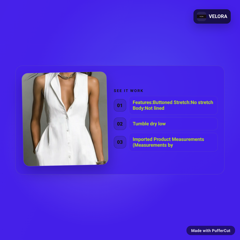Sleeveless Button-Front Maxi Dress ad video